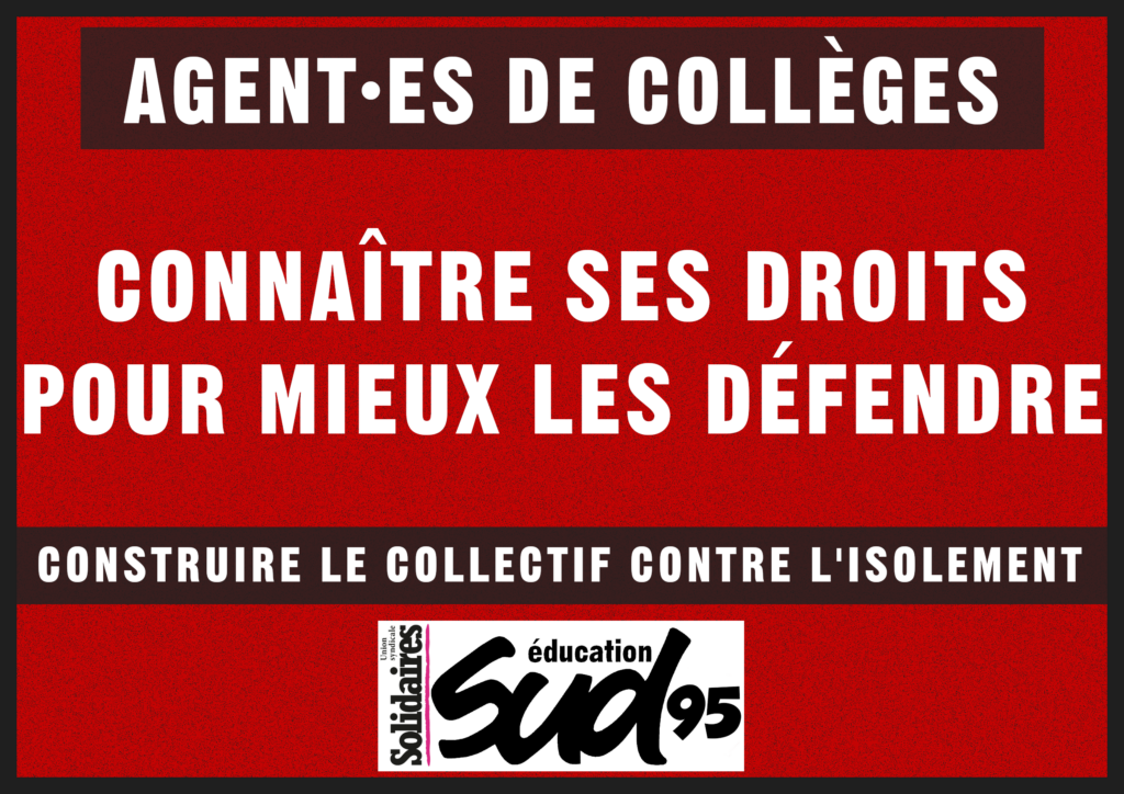 Agent-es Connaitre ses droits pour mieux les défendre.